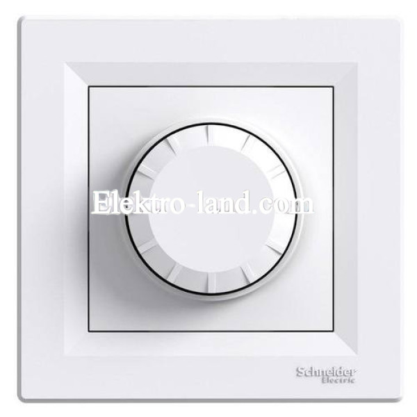 Диммер Schneider-Electric Asfora 40-600W поворотный белый